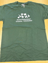 T-shirt Svensk Trädgård - mörkgrön (snedtryck)