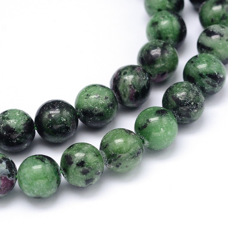 Ruby Zoisite 6 mm, 1 sträng