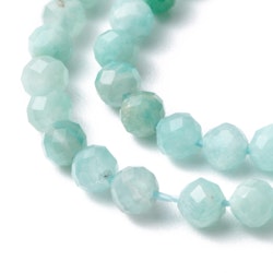 Facetterad amazonite 3 mm, 1 sträng