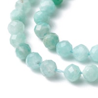 Facetterad amazonite 2.5 mm, 1 sträng