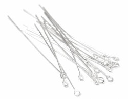 Sterling silver öglepinne 3 cm, 1 st