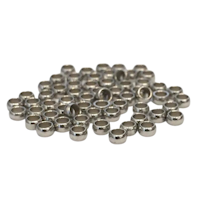 Kirurgiskt stål klämpärlor 2.5x2 mm, ca 1000 st