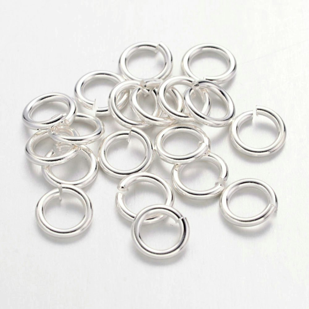 REA: Silverfärgade bindringar 4 mm, ca 1000 st