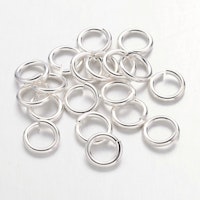 REA: Silverfärgade bindringar 4 mm, ca 1000 st