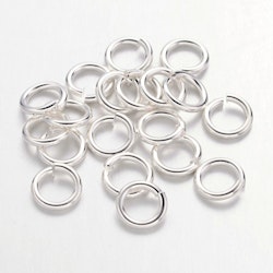 REA: Silverfärgade bindringar 4 mm, ca 1000 st