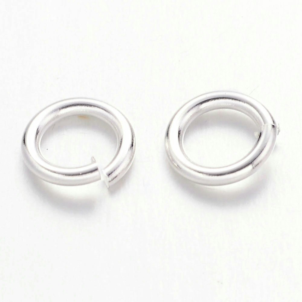 REA: Silverfärgade bindringar 4 mm, ca 1000 st