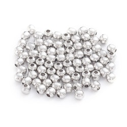 Kirurgiskt stål pärlor 3 mm, ca 500 st