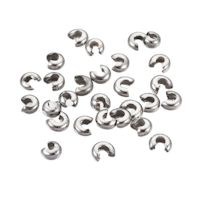 Rostfritt stål knutgömmor ca 4 mm, ca 200 st