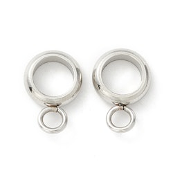 Rostfritt stål smala hangers, ca 50 st
