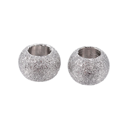 Rostfritt stål stardust pärla 4 mm antik, ca 50 st
