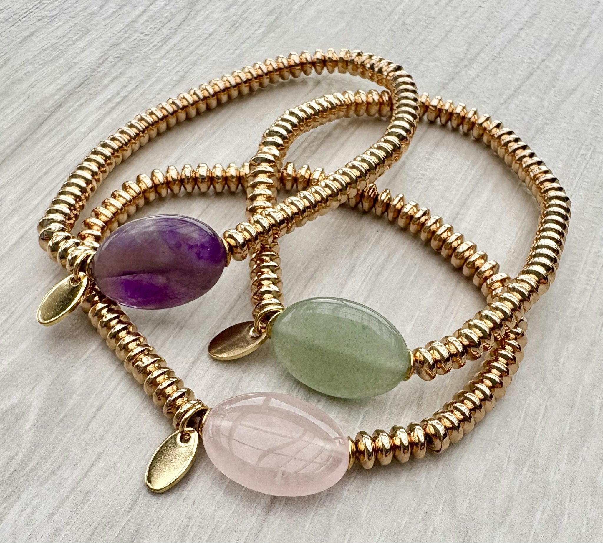Armband Rosenkvarts
