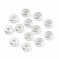 Silverfärgat rostfritt stål rondeller 5 mm, ca 200 st