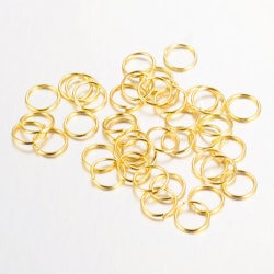 REA: Guldfärgade bindringar 8 mm, ca 1000 st