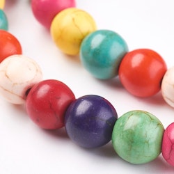 Howlite mix 4 mm, 1 sträng