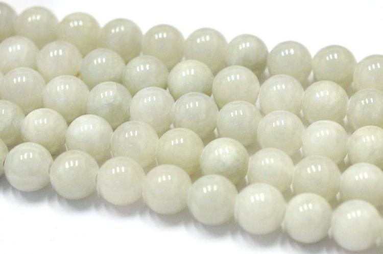 Jade 10 mm ljusgrå, 1 sträng