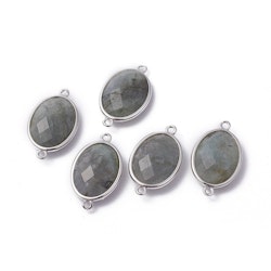 Antikfärgad connector labradorite, 1 st