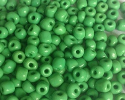 Seed beads 4 mm grön, 20 gr (ca 150 st)