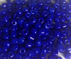 Seed beads 4 mm mörkblå, ca 150 st