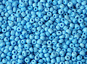 Seed beads 4 mm ljus turkos, ca 150 st