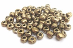 Seed beads 4 mm bronze, ca 2500 st