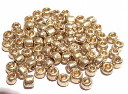 Seed beads 4 mm guld, ca 2500 st