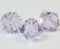 Swarovski 6 mm bicone ljuslila, 1 st