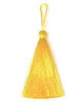 Handgjord silkestofs gul, 1 st