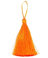 Handgjord silkestofs orange, 1 st