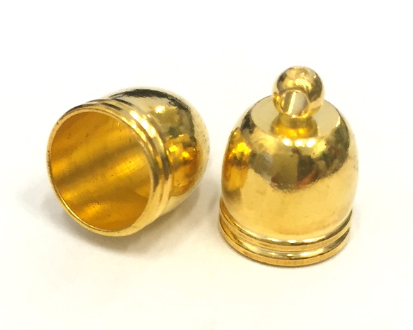 Guldfärgad kåpa 14 mm, 10 st