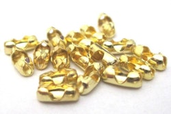 REA: Guldfärgade kullås 3 mm, ca 100 st