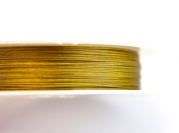Wiretråd guld 0.38 mm, 1 rulle