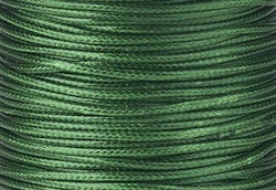 Vaxad bomullstråd 0.5 mm mörkgrön, 10 m