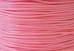 Vaxad bomullstråd 1 mm rosa, 10 m