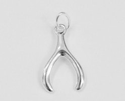 Sterling silver berlock wishbone, 1 st