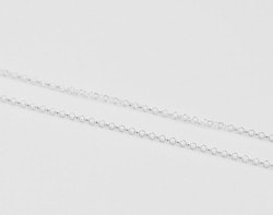 Sterling silver ärtlänk 1.7 mm med lås, 78 cm, 1 st