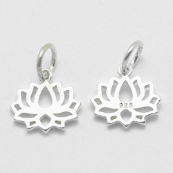 Sterling silver berlock lotus, 1 st