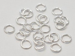 REA: Sterling silver bindringar 6 mm, 10 st