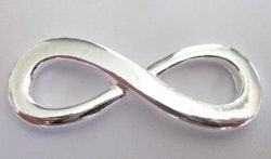 REA: Silverfärgad connector Infinity 2:a sort, 1 st