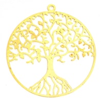 Guldfärgat hänge av filigran livets träd, 1 st