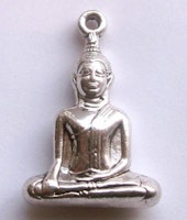 Antikfärgat hänge sittande Buddha, 1 st
