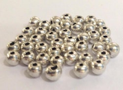 Antikfärgade metallpärlor 3-4 mm, ca 50 st