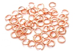 Roséfärgade bindringar 6 mm, 50 st