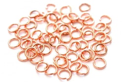 Roséfärgade bindringar 4 mm, ca 50 st