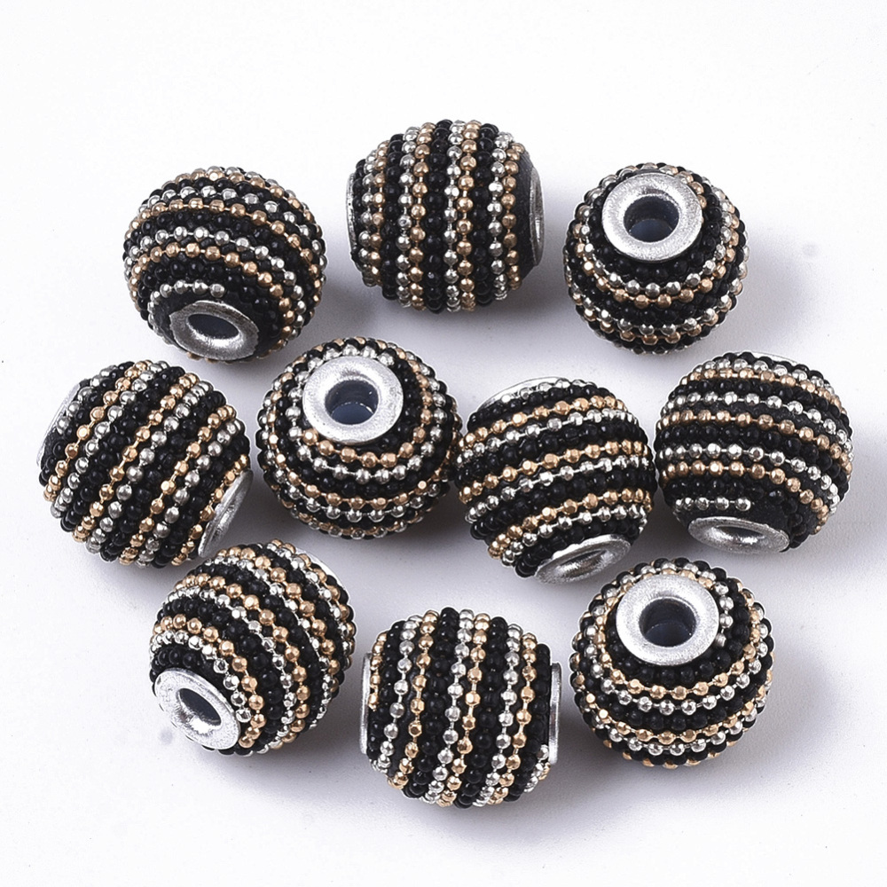 Indonesisk pärla 14 mm svart/brun, 1 st