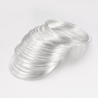Silverfärgad memorywire för armband, ca 80-100 varv