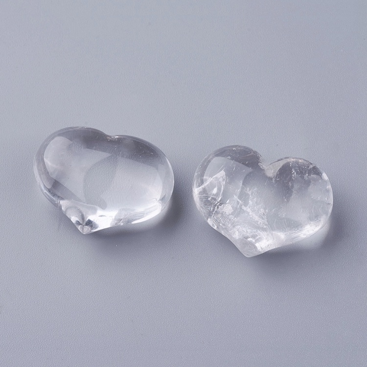 Bergkristall sirligt hjärta, 1 st