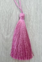 Handgjord silkestofs rosa/lila, 1 st