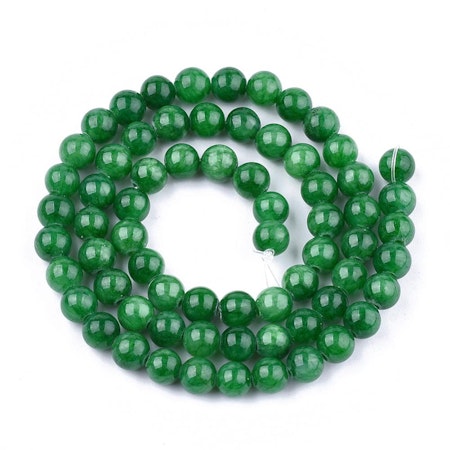 Jade 4 mm grön, 1 sträng