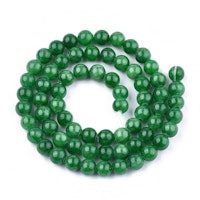 Jade 6 mm grön, 1 sträng