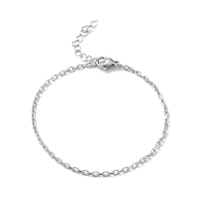 Rostfritt stål armbandslänk, 1 st